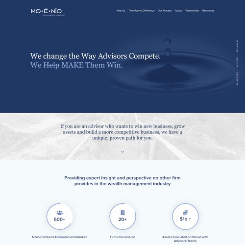 Landing Page for Consulting Company