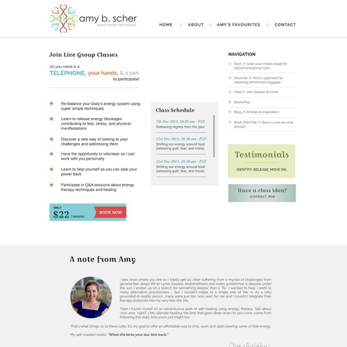 Website redesign for a not-so-average therapist (I need you to make this awesome!)
