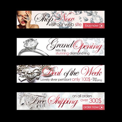 Banner ad design for jewlery store