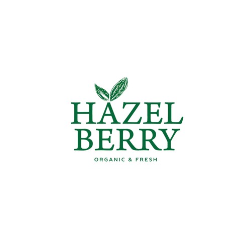 HAZELBERRY LOGO - boutique, raw, organic, back to nature food products.