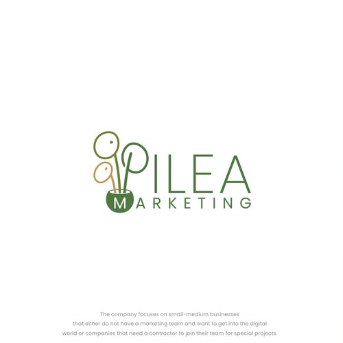 Pilea logo design concept