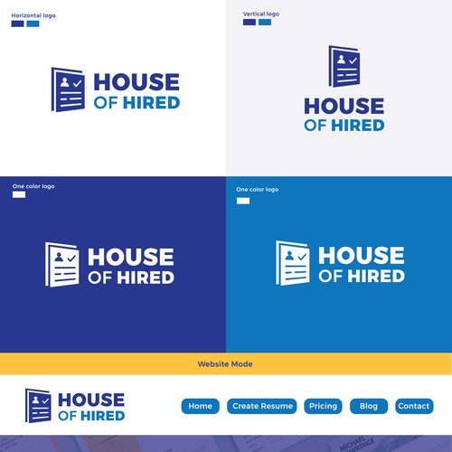 Modern Logo for Resume building website