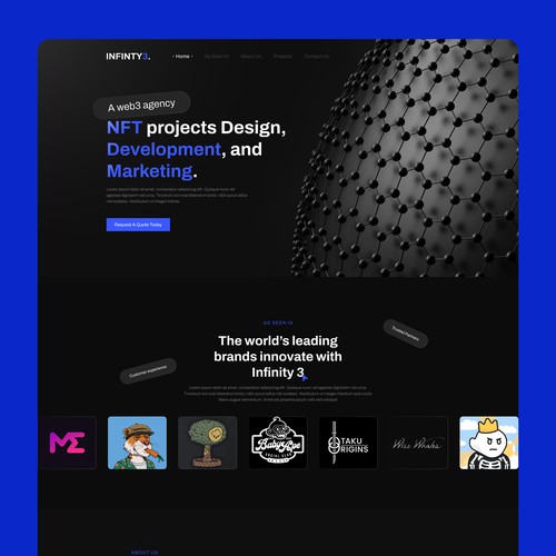 Landing page design 