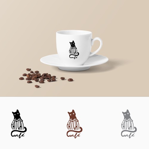 Logo concept for cat café