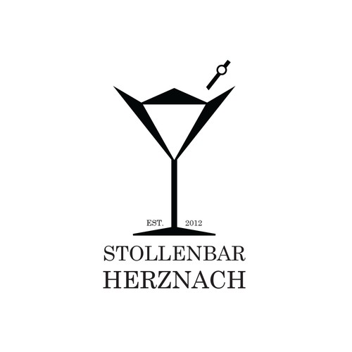 Fancy logo design concept for a bar