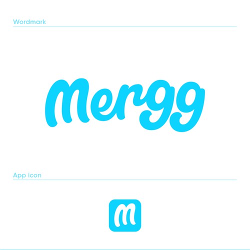 Custom lettering for Mergg