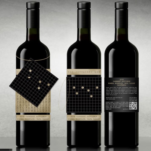 Conceptual Label for High End Wine