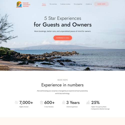Hawaii Property Management Website to Appeal to Vacation Home Owners