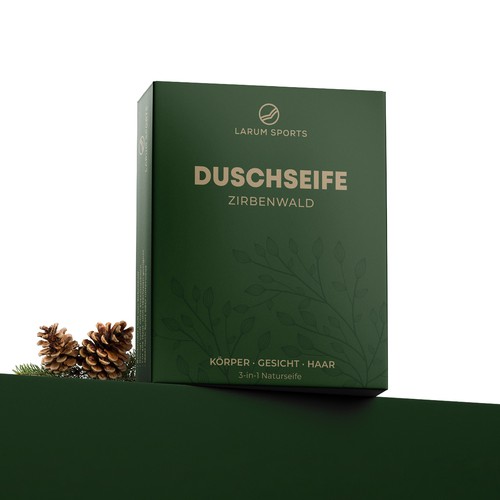 Modern Minimal Soap Packaging Design – ZIRBENWALD (Natural Care)