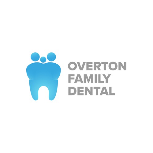 Clean and modern logo for family dental clinic