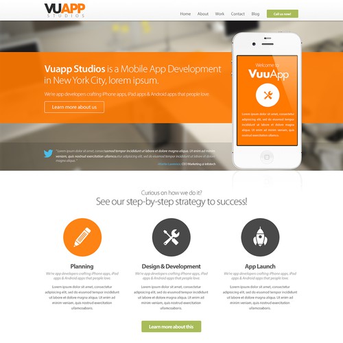 New website design wanted for VuApp Studios