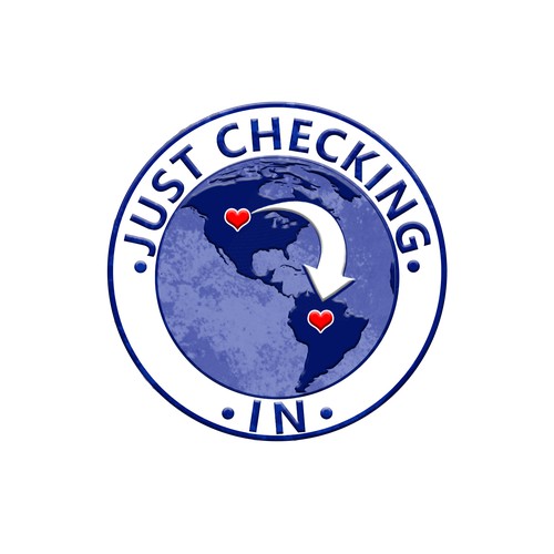 Just Checking In world communication logo