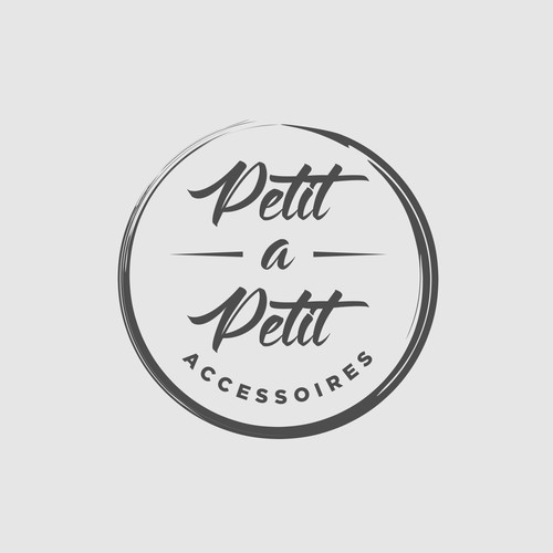 Stylish logo design (petit a petit accessoires).