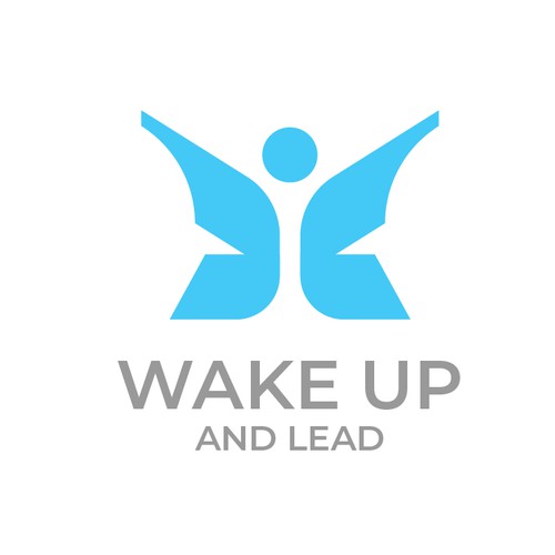 logo design for wake up and lead