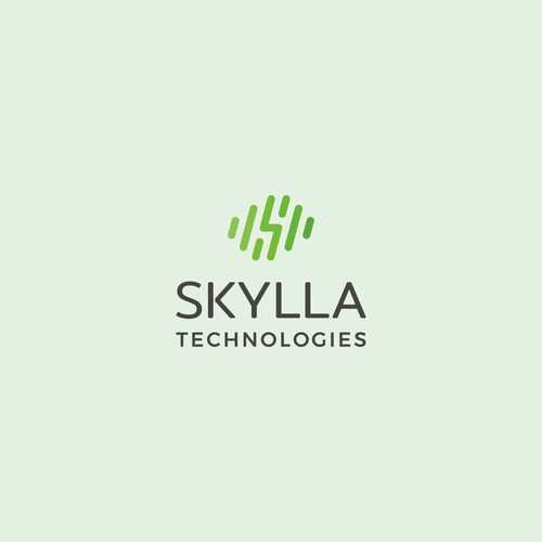 Energetic logo for robotic startup: Skylla Technologies