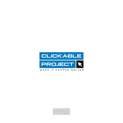 create a logo for an online based Project management agency "Clickable project"