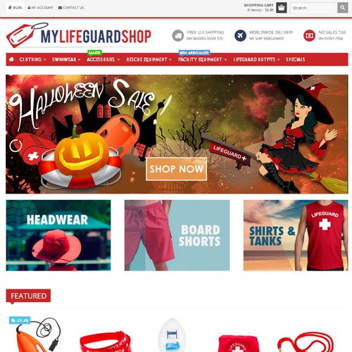 Banner Ad for a Web Shop