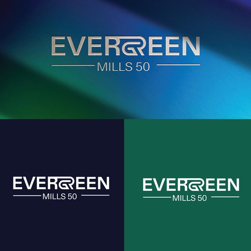 EVERGREEN MILLS 50 logotype