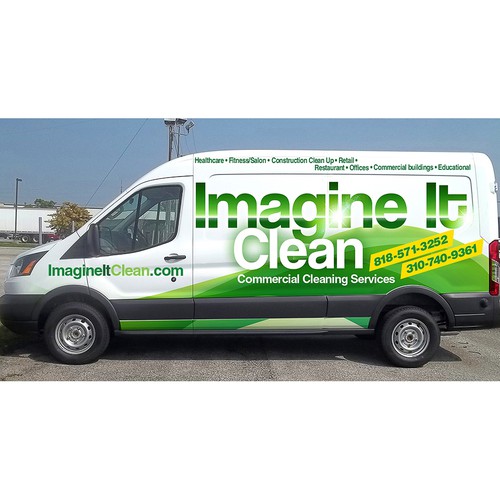 Image It Clean - van branding for cleaning service