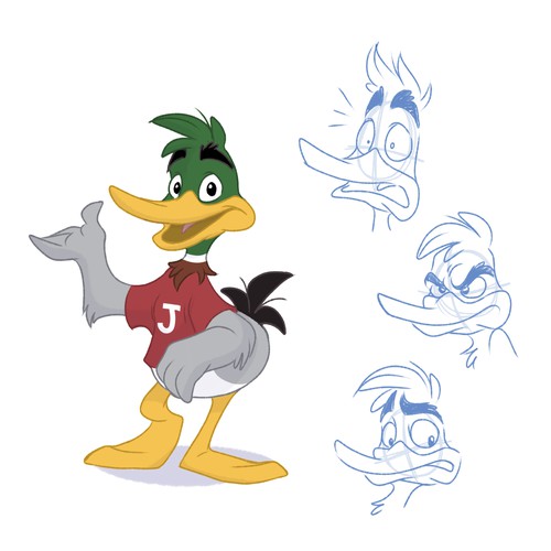 Duck mascot design