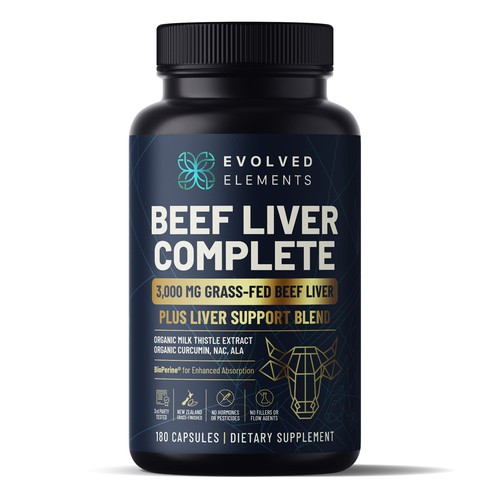 Label Design for beef liver supplement