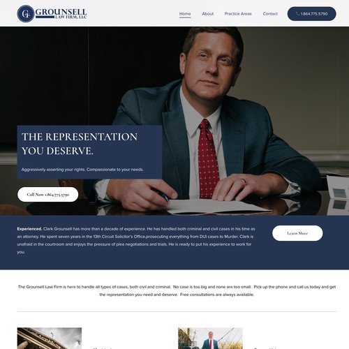 Squarespace Website for Law Firm