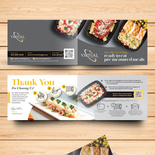 Virtual Chef Brochure And Flyer Design