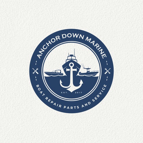 Anchor Down Marine Logo