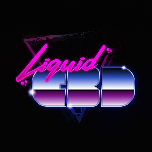 80s style logo with an added bit of flare.