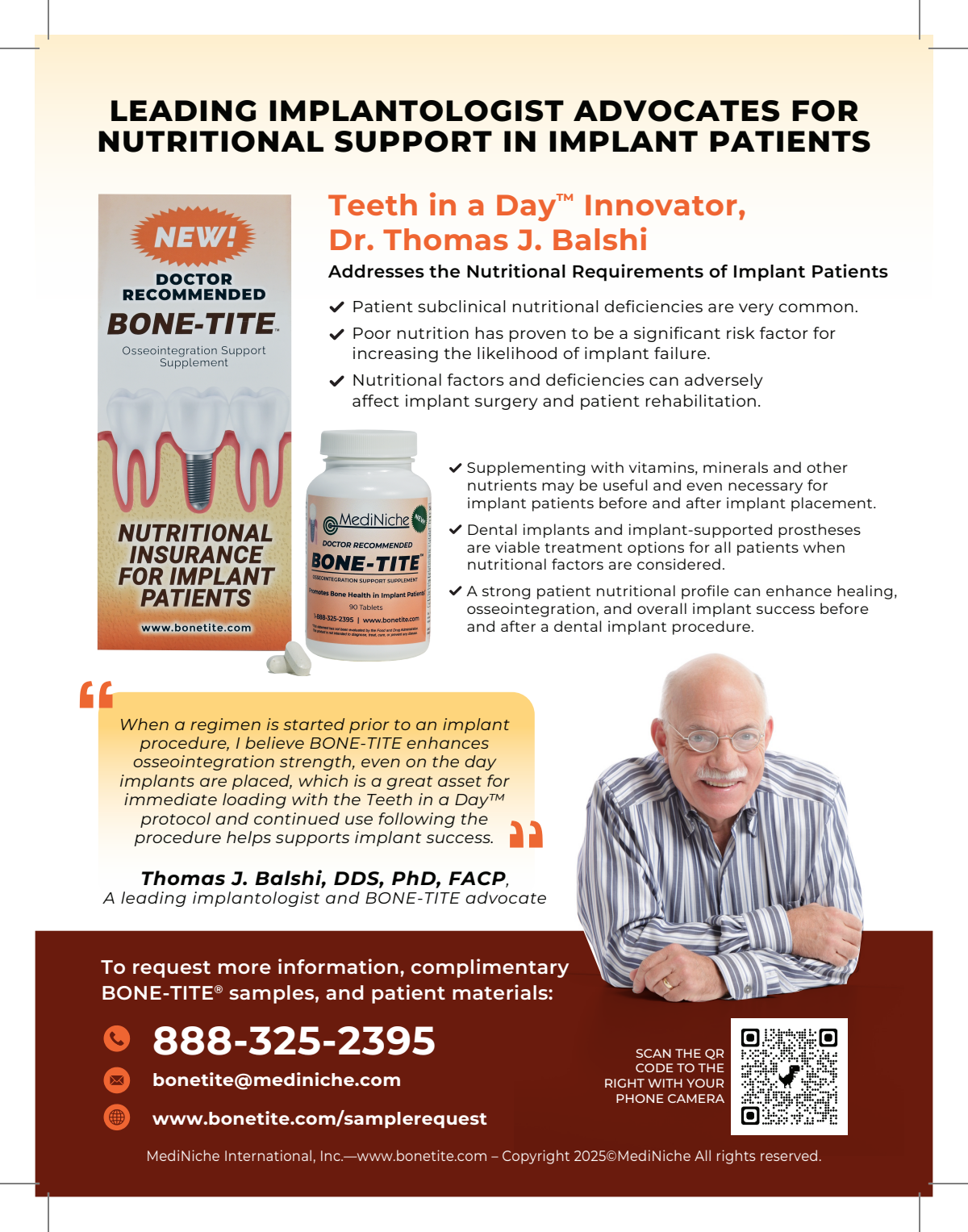 BONE-TITE Ad - Dr. Balshi