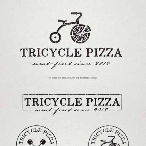 Logo for a Wood-Fired Pizzeria