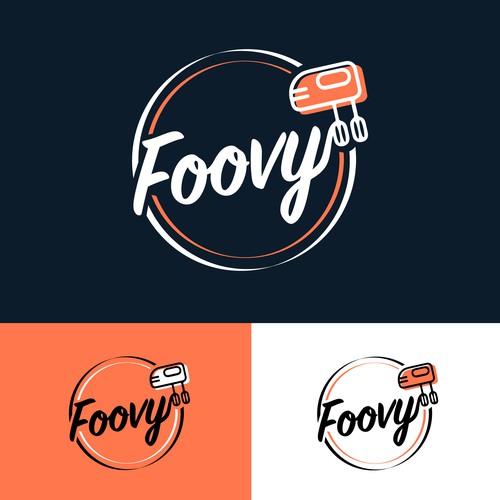 Vibrant & feminine food logo