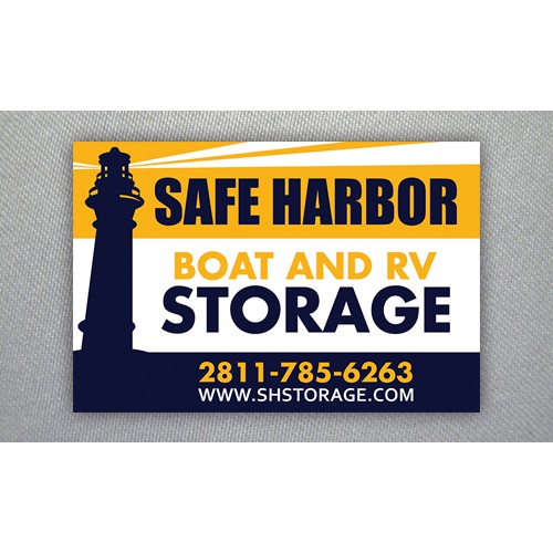 Sign for a Boat and RV Storage