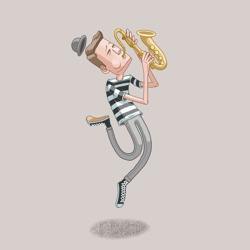 flying saxo player