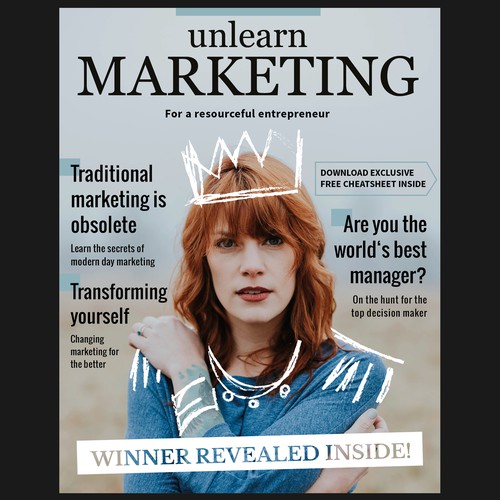 Magazine-Cover-Design for Unlearn Marketing