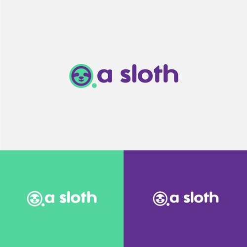 Cute sloth logo for an Amazon product store