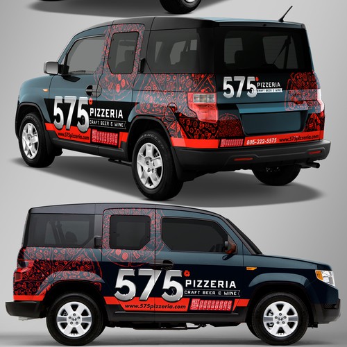 Pizzeria Car Wrap