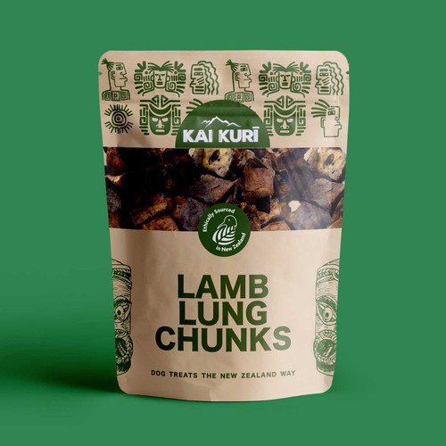 Pouch packaging for dog treats