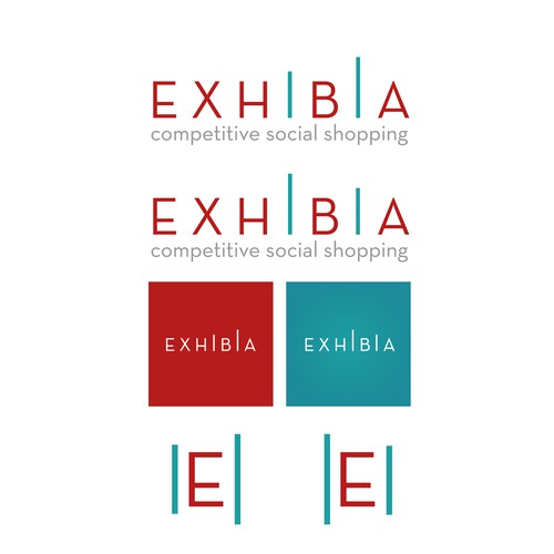 Creative Winning Logo for Exhibia, A competitive social shopping website