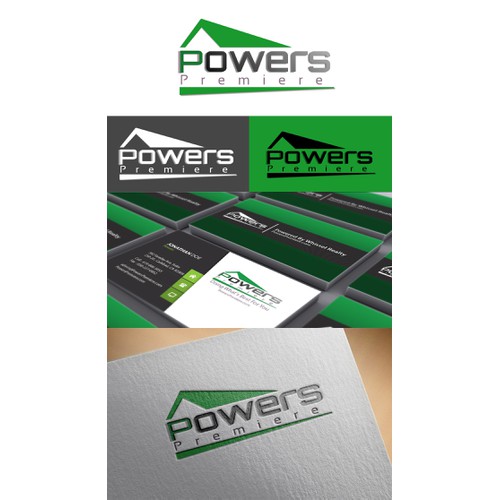 Modern and Clean logo for Powers Premiere real estate co.