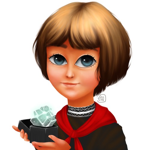 The girl's portrait