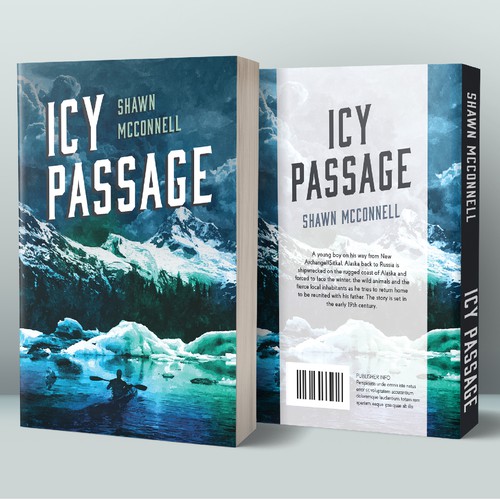 Book cover design for "Icy passage"