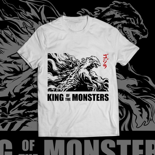 Godzilla Tshirt Design