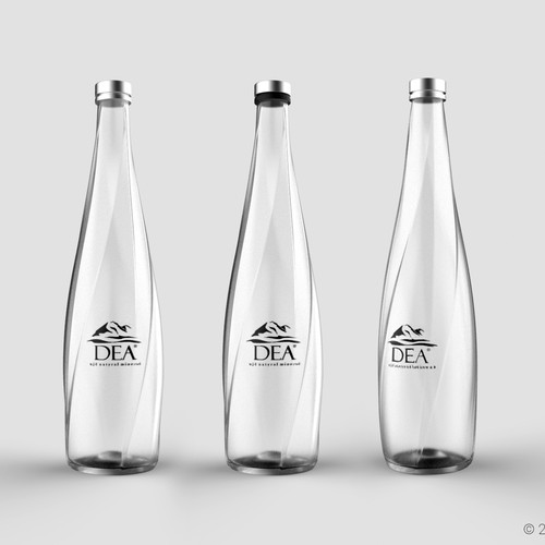 Bottle concept for mineral water.