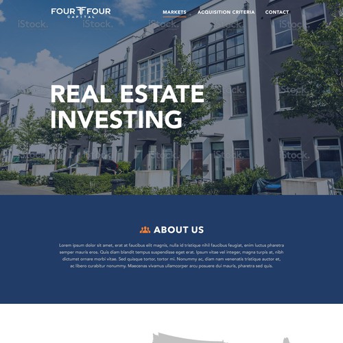 Landing Page for Real Estate Investing Company