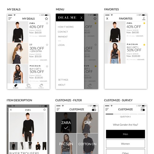 DealMe App UI/UX Design