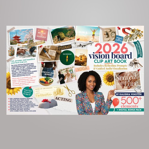 vision board cover design