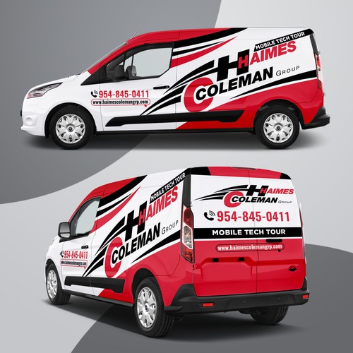 Vehicle Wrap - Ford Transit Connect Van for Mobile Showroom
