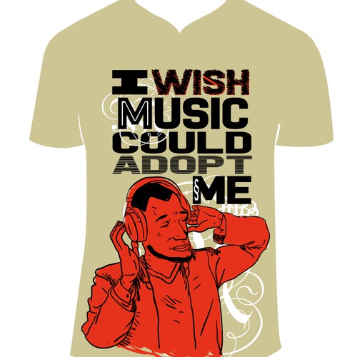  hip hop and R&B - T-shirt design