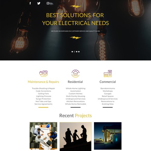 Website design G&W Electric